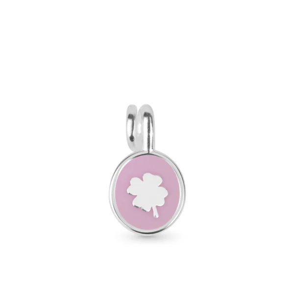 Charm quadrifoglio in argento
